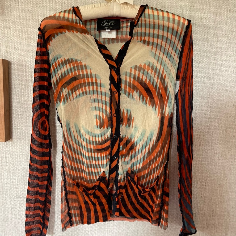 Jean Paul Gaultier Garbo cardigan top shirt 1990s